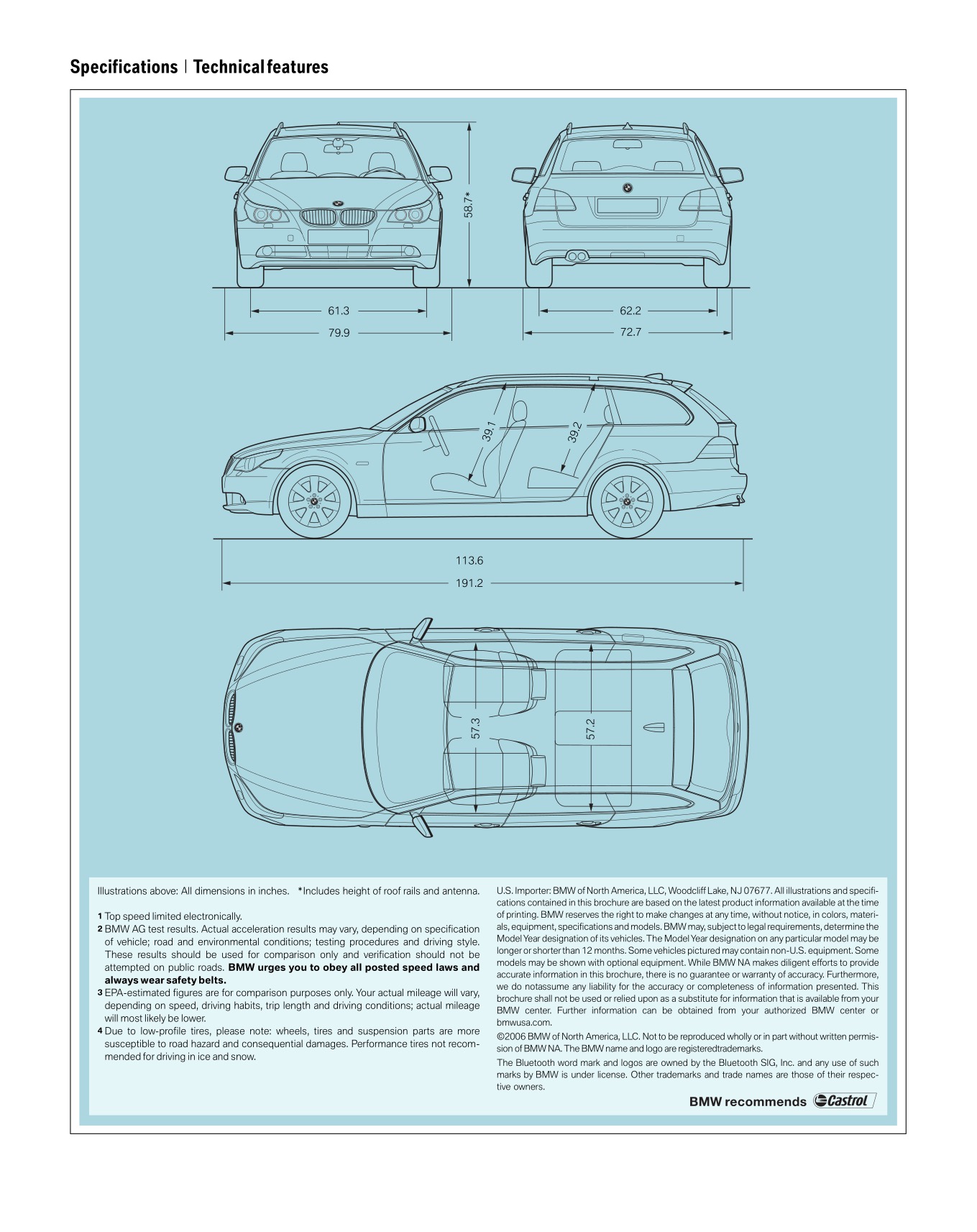 2007 BMW 5-Series Wagon Brochure Page 14
